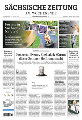 Cover of Sachsische Zeitung (Rodertal)
