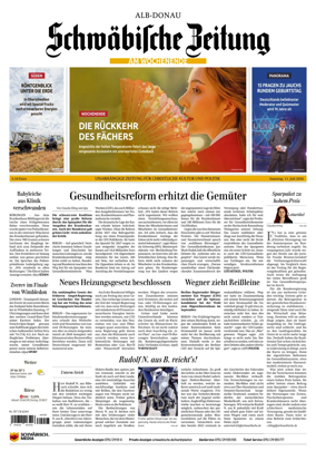 Cover of Schwabische Zeitung (Alb-Donau)