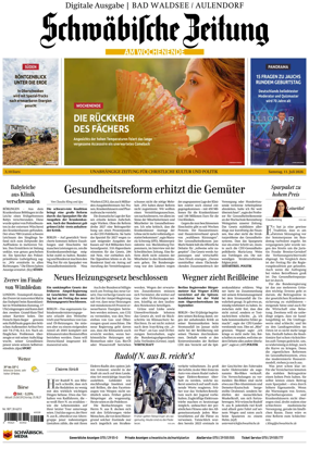Cover of Schwabische Zeitung (Bad Waldsee / Aulendorf)