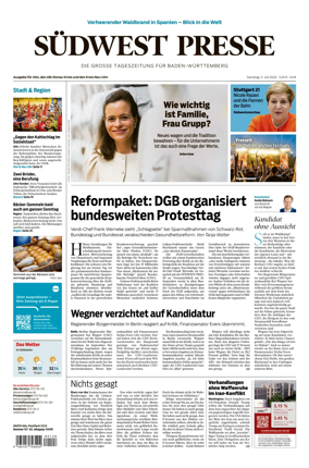 Cover of Sudwest Presse