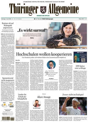 Cover of Thuringer Allgemeine (Weimar)