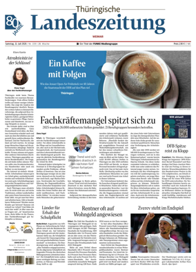 Cover of Thuringische Landeszeitung (Weimar)