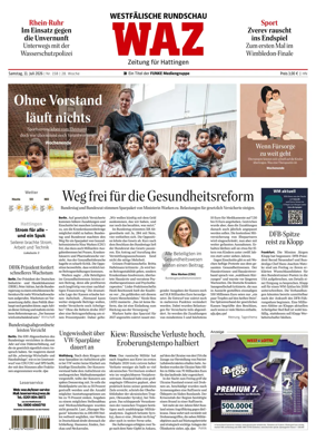 Cover of Westdeutsche Allgemeine Zeitung (Hattingen)