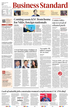 Cover of Business Standard