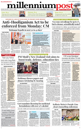 Cover of Millennium Post (Kolkata)