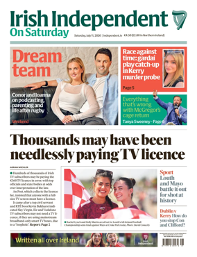 Cover of Irish Independent