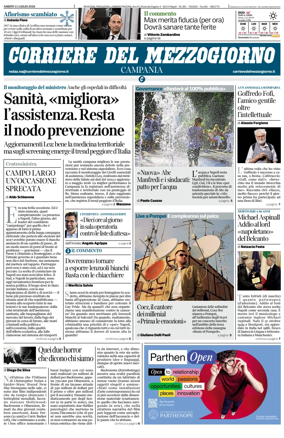 Cover of Corriere del Mezzogiorno (Campania)