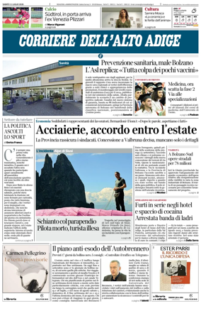 Cover of Corriere dell'Alto Adige
