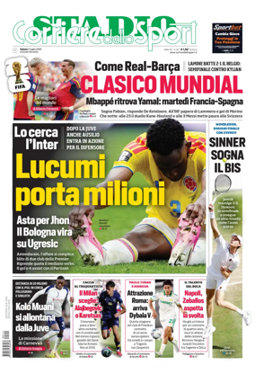 Cover of Corriere dello Sport Stadio (Bologna)