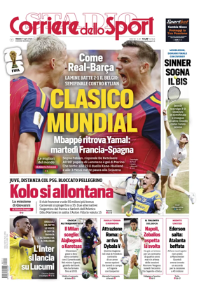 Cover of Corriere dello Sport
