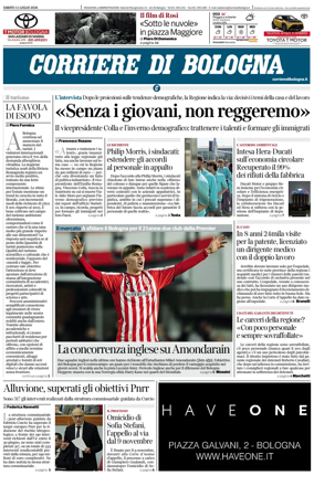 Cover of Corriere di Bologna
