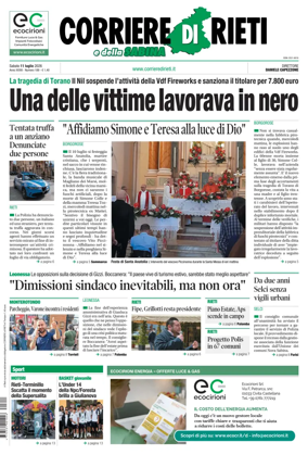 Cover of Corriere di Rieti