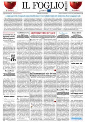 Cover of Il Foglio Quotidiano