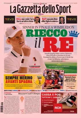 Cover of La Gazzetta dello Sport - Napoli