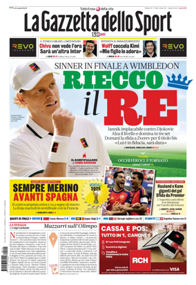 Cover of La Gazzetta dello Sport - Roma