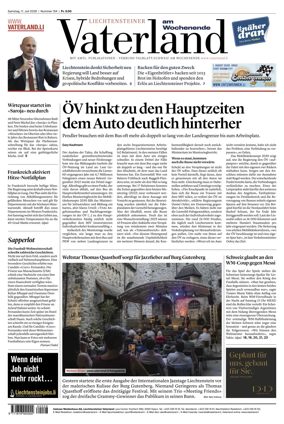 Cover of Liechtensteiner Vaterland