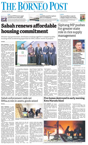 Cover of The Borneo Post (Sabah)