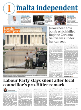 Cover of Malta Independent