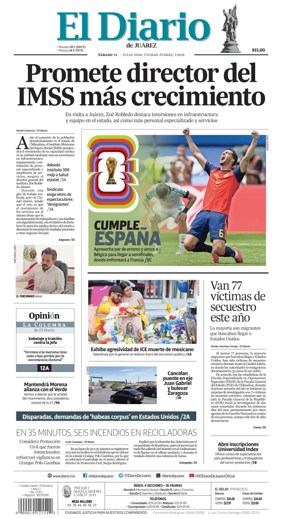 Cover of El Diario de Juarez