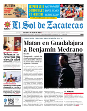Cover of El Sol de Zacatecas