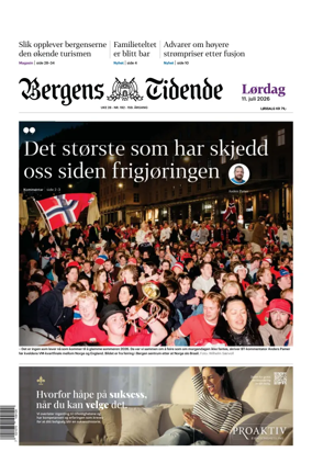 Cover of Bergens Tidende