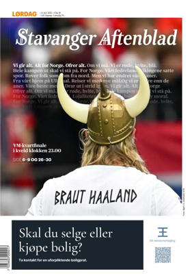 Cover of Stavanger Aftenblad