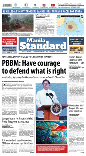 Cover of Manila Standard