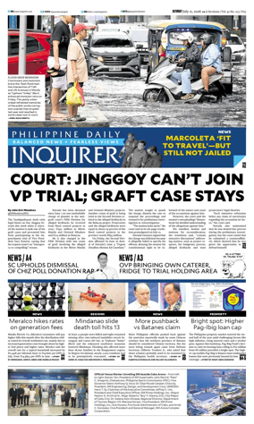 Cover of Philippine Daily Inquirer