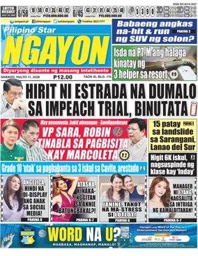 Cover of Pilipino Star Ngayon