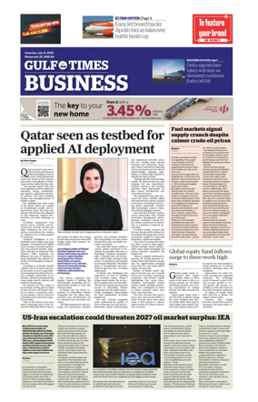 Cover of Gulf Times Business