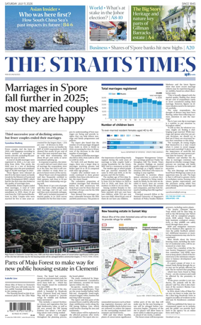 Cover of The Straits Times