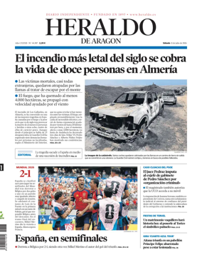Cover of Heraldo de Aragon