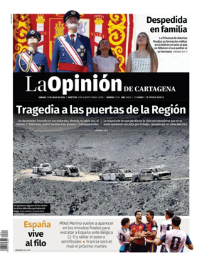Cover of La Opinion de Murcia (Cartagena)