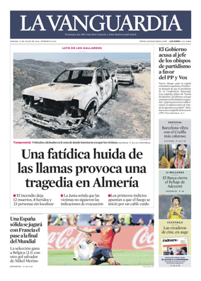 Cover of La Vanguardia