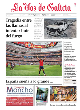 Cover of La Voz de Galicia (Arousa)