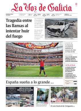 Cover of La Voz de Galicia (Ferrol)