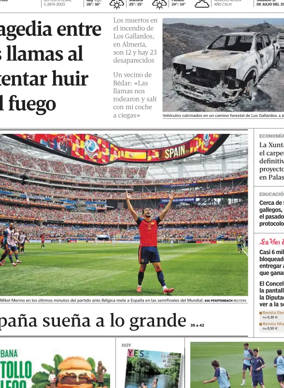 Cover of La Voz de Galicia (Vigo)