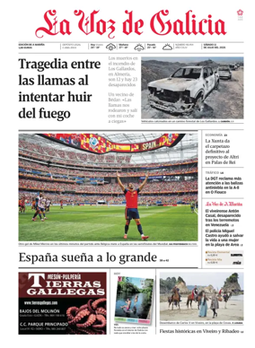 Cover of La Voz de Galicia (Viveiro)