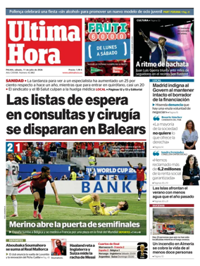 Cover of Ultima Hora