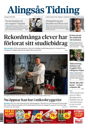 Cover of Alingsas Tidning
