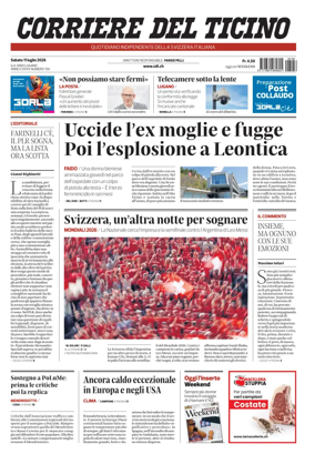Cover of Corriere del Ticino