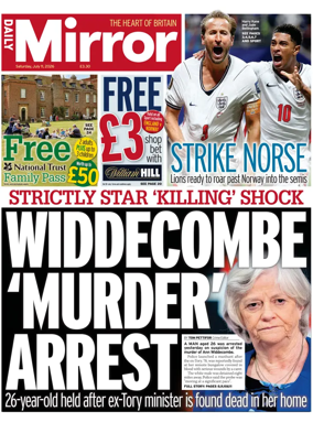 Cover of Daily Mirror