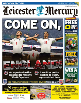 Cover of Leicester Mercury
