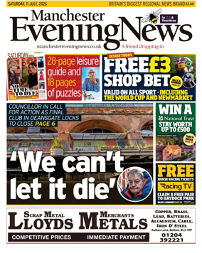 Cover of Manchester Evening News