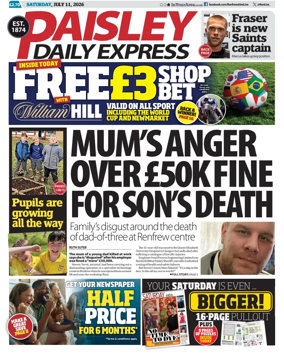 Cover of Paisley Daily Express