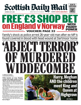 Cover of Scottish Daily Mail
