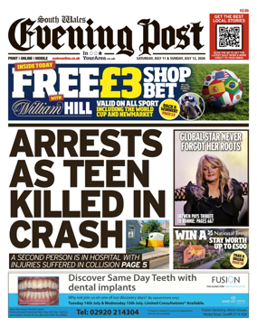 Cover of South Wales Evening Post