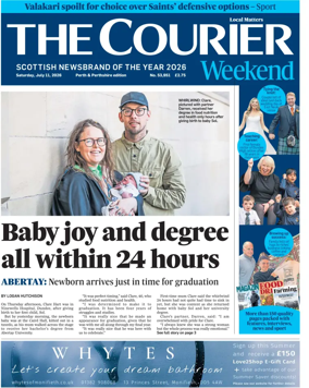 Cover of The Courier & Advertiser (Perth and Perthshire Edition)