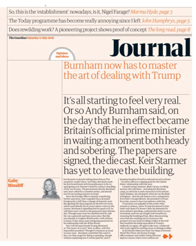 Cover of The Guardian e-paper Journal