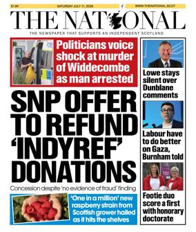 Cover of The National (Scotland)